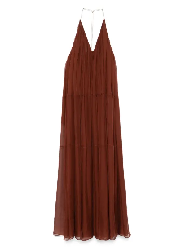 brown retrofete dress Brown Lamé Dress | Waldorf Dress main image 0