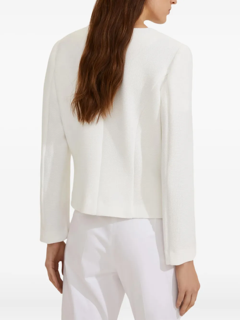 Marella Round-neck Jacket In Metallic