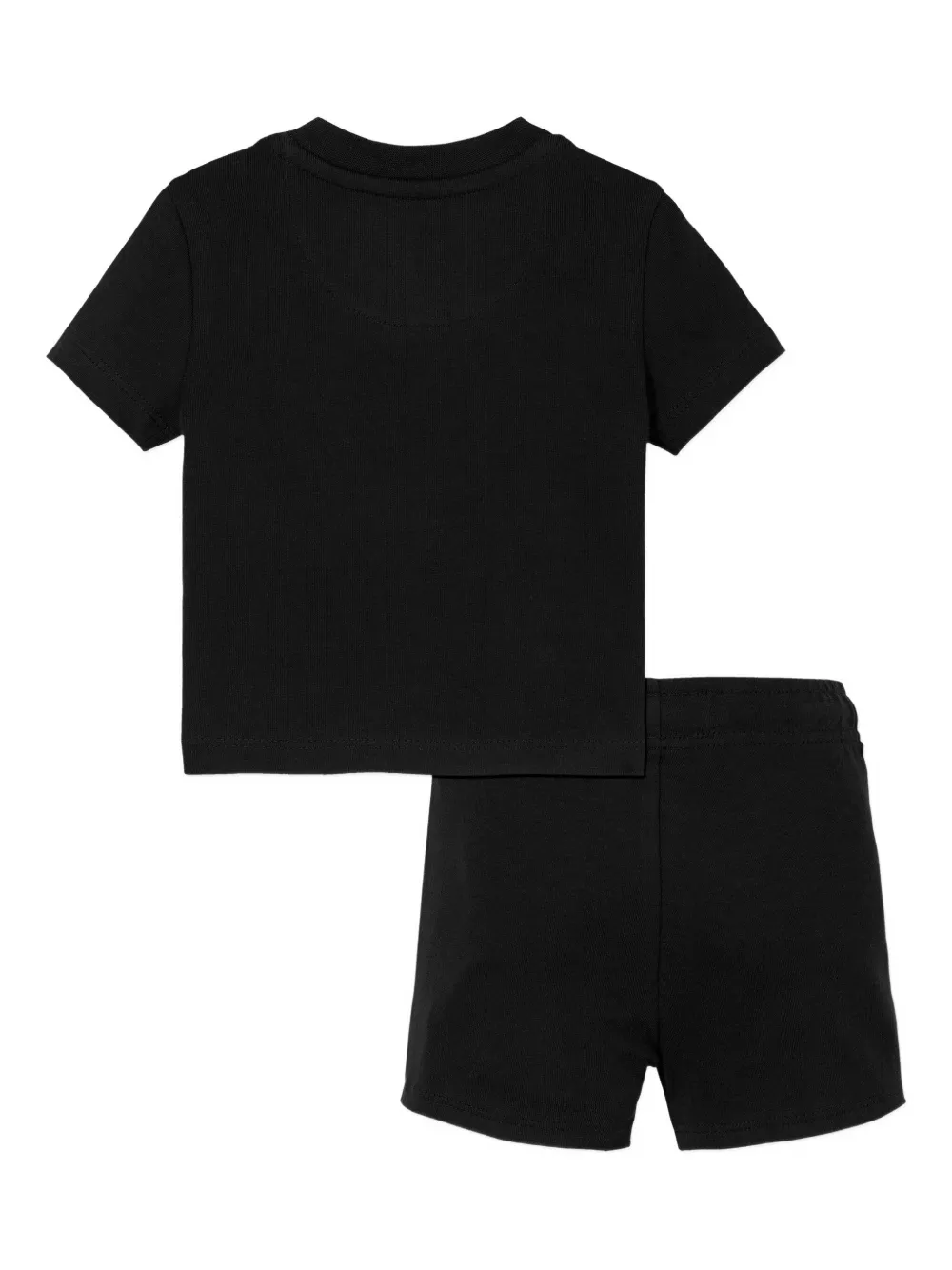 Calvin Klein Kids Jersey shorts set Zwart