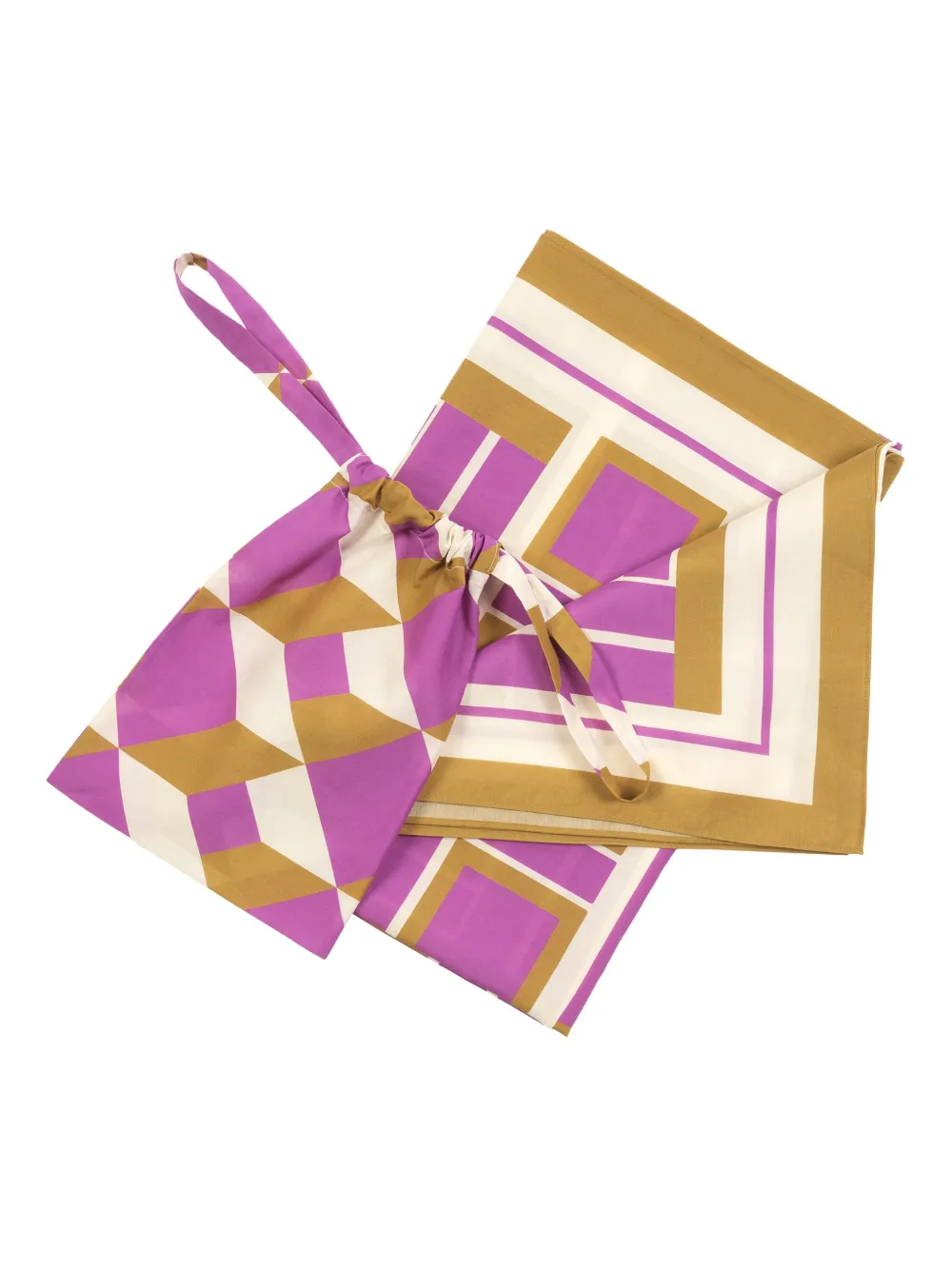 ERES Vibration rok met geometrische print Paars