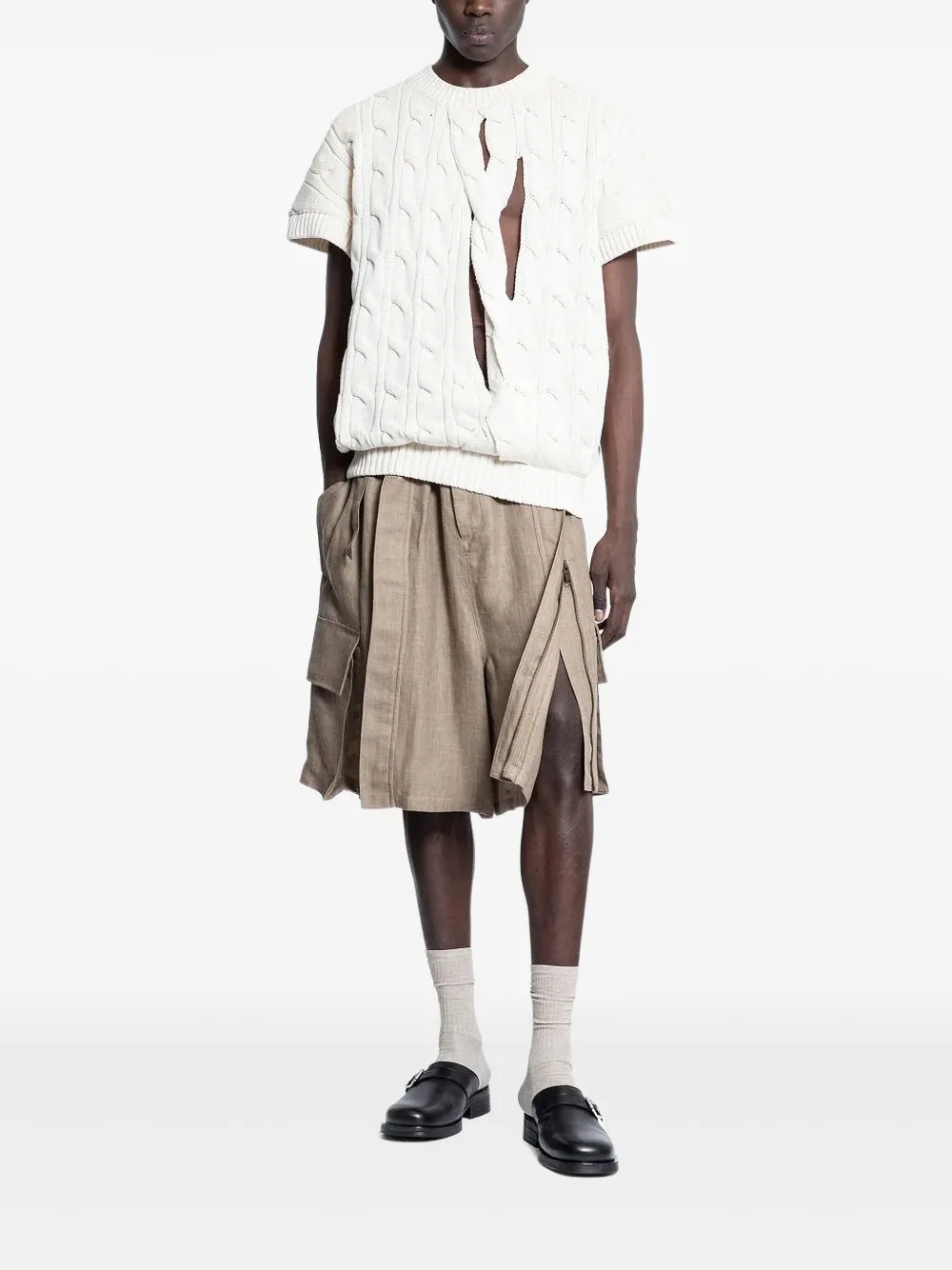 Hed Mayner cut-out cable-knit top | Knitted Sweaters | Image 2