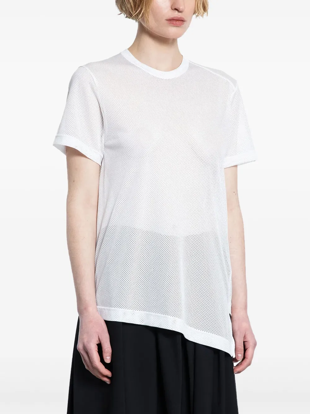 Comme Des Garçons Asymmetrisch T-shirt Wit