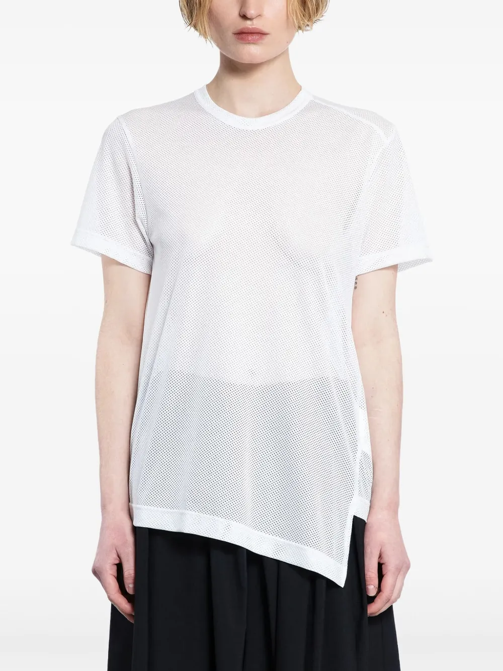 Comme Des Garçons asymmetric T-shirt - Bianco