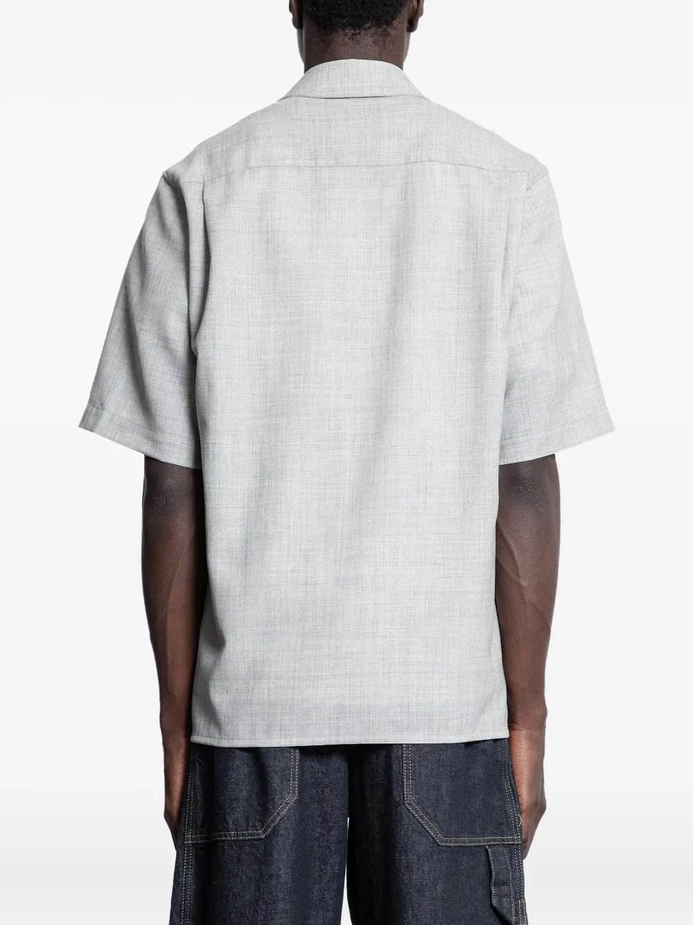 Studio Nicholson Overhemd met rits Grijs