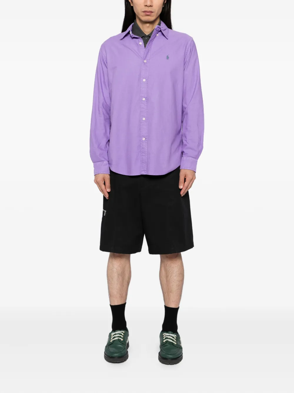 Polo Ralph Lauren Oxford overhemd met geverfd effect Paars