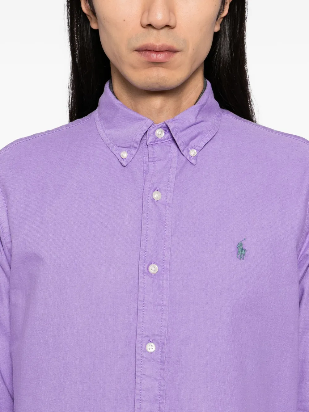 Polo Ralph Lauren Oxford overhemd met geverfd effect Paars