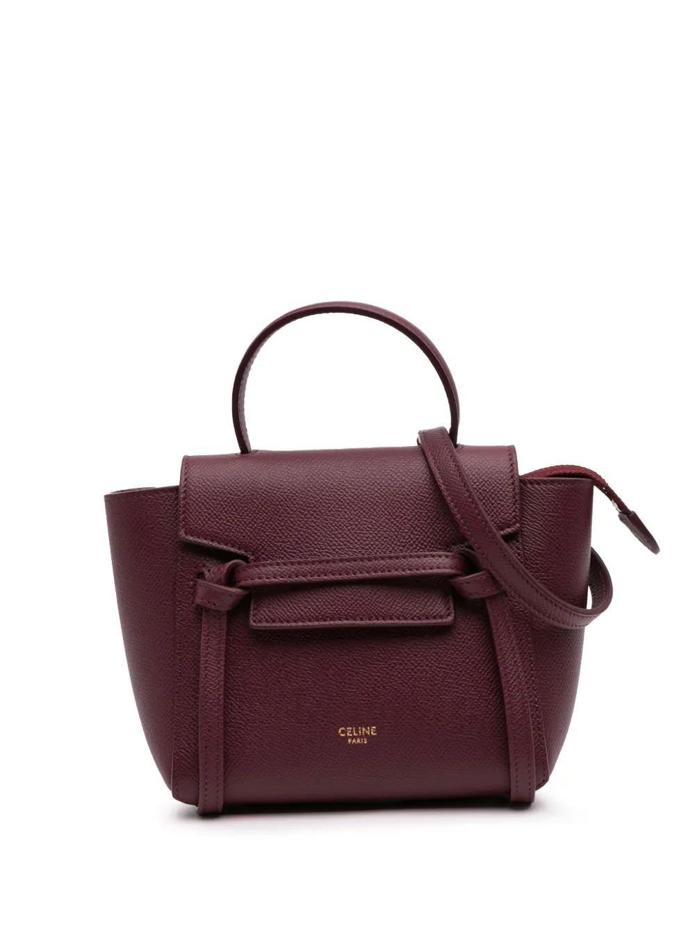 Céline Pre-Owned 2020 ピコ グレインカーフ ベルトバッグ サッチェル - レッド Céline Pre-Owned 2020 ピコ グレインカーフ ベルトバッグ サッチェル - レッド