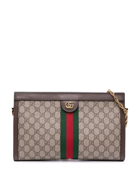 Gucci Pre-Owned شنطة كتف 'GG سوبريم أوفيديا ويب تشاين' متوسطة 2016-2024