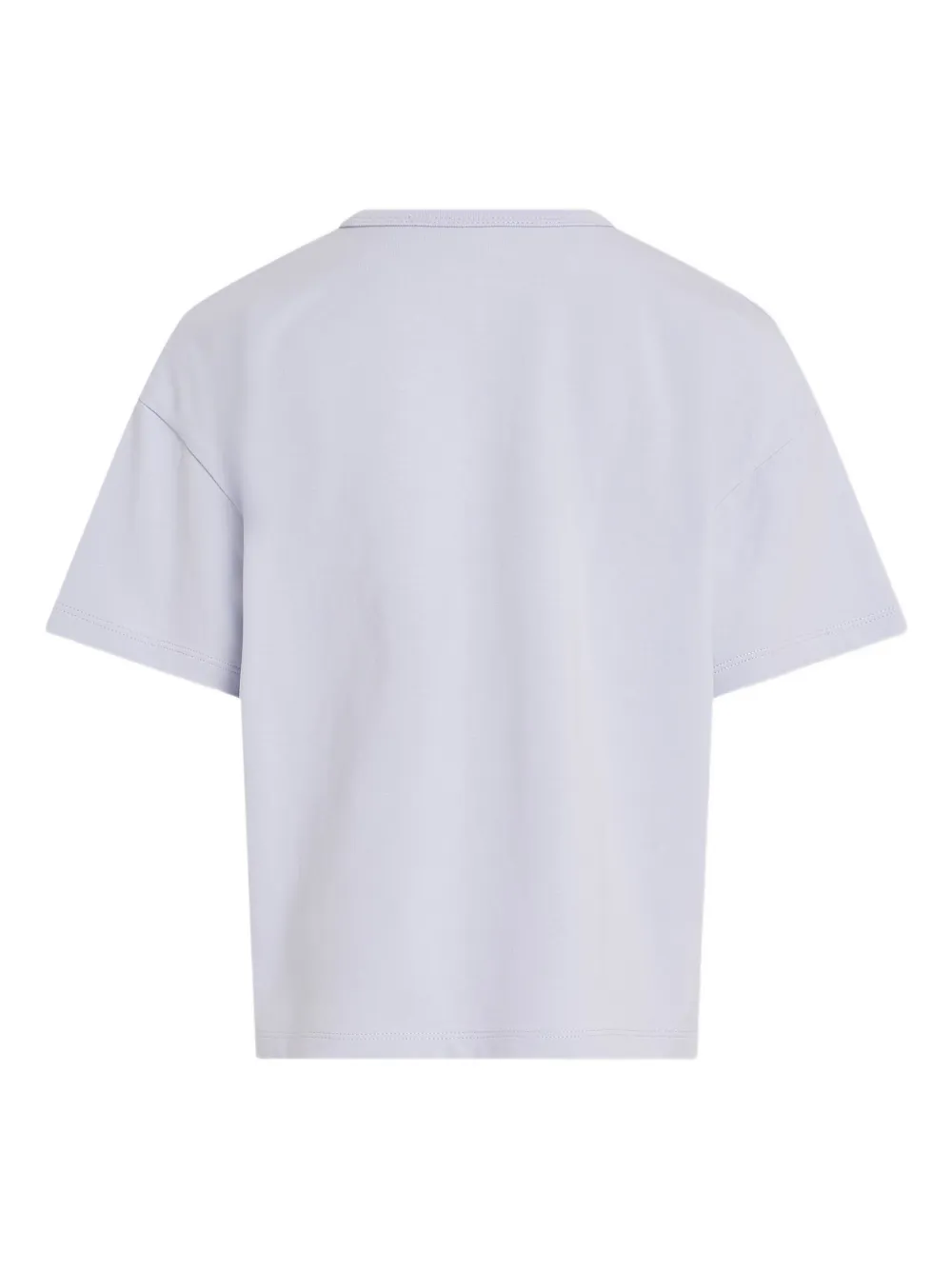 Calvin Klein Kids T-shirt met glitter logo Paars