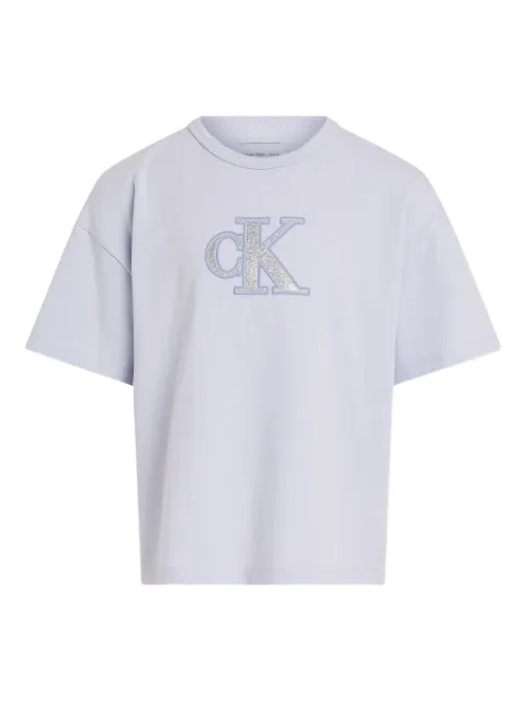 Calvin Klein Kids glittered-logo T-shirt