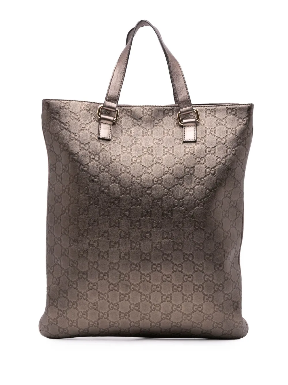 Gucci Pre-Owned 2016-2024 Metallic Guccissima tote bag | Brown | Image 1