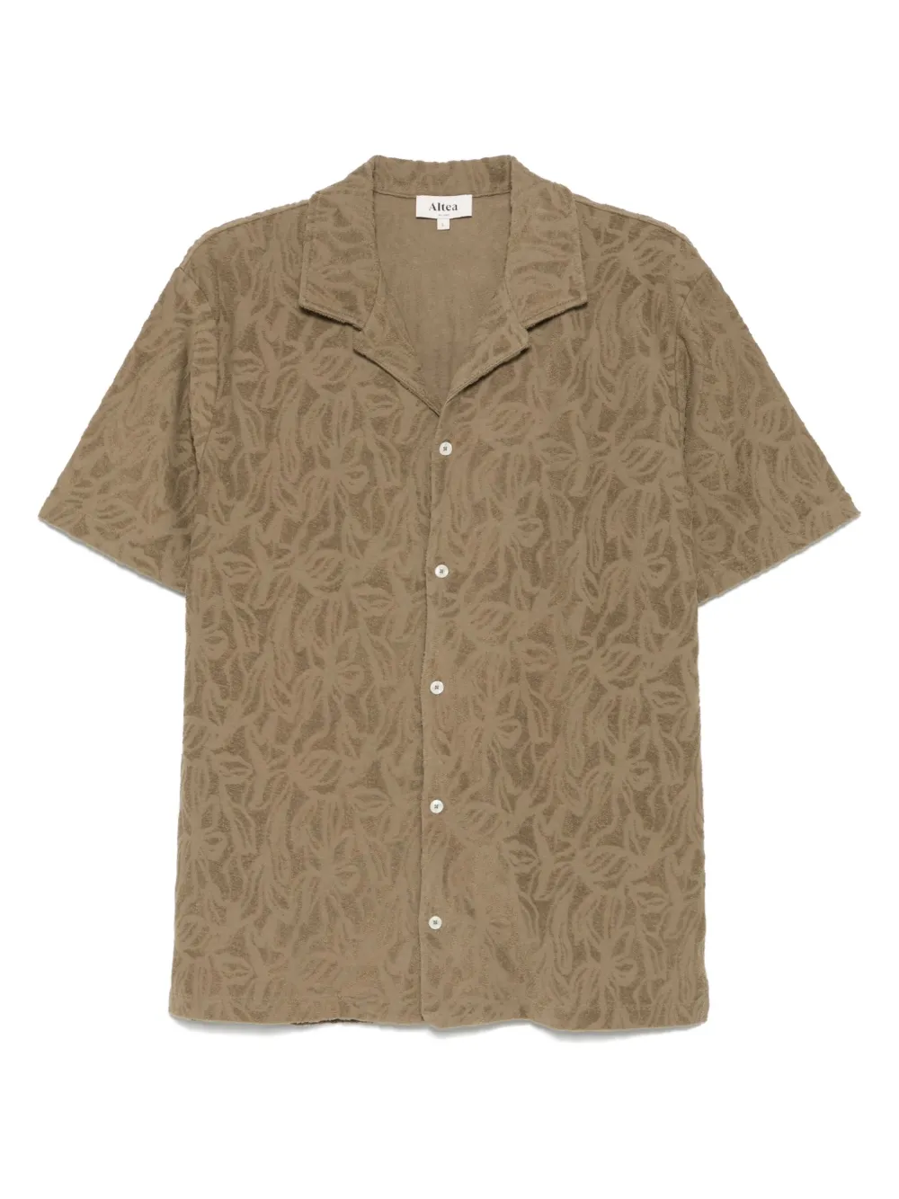Altea terry patterned shirt | Green | Image 1