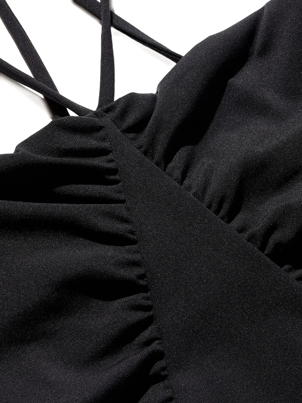 ERES Pina jumpsuit met gekruiste bandjes Zwart