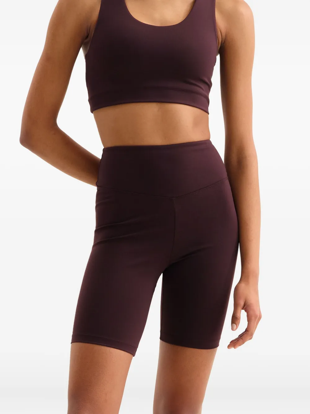 Eres High-waisted Cycling Shorts In Brown