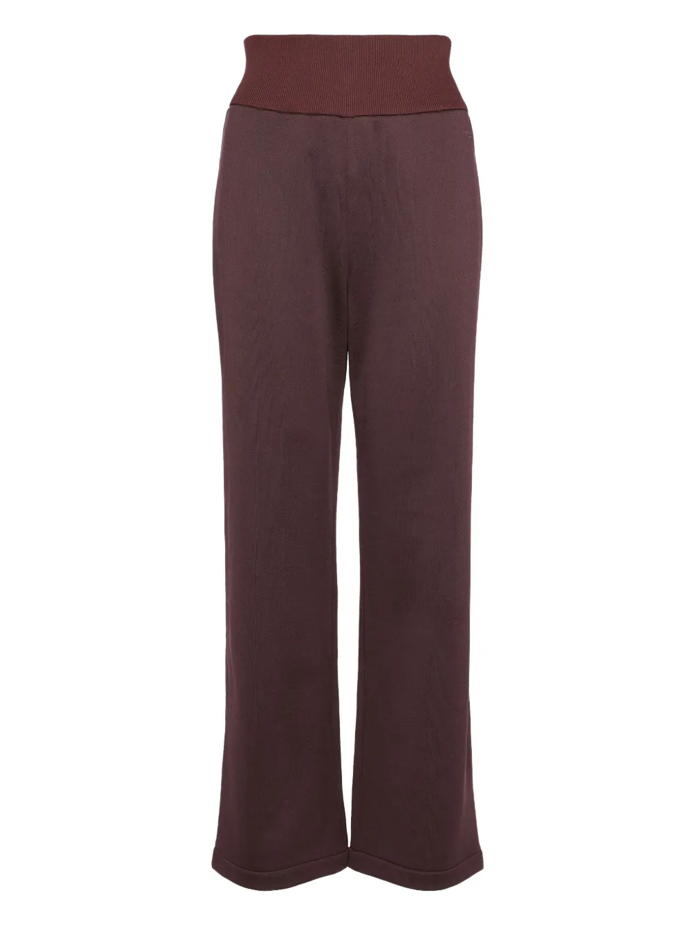 Eres Ribbed-waistband Performance Trousers In Brown