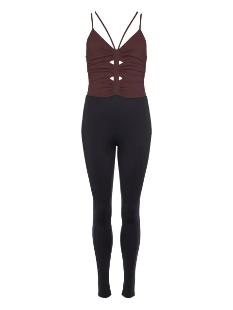 ERES Indra cross-back ruched jumpsuit