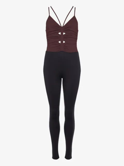 ERES Indra cross-back ruched jumpsuit