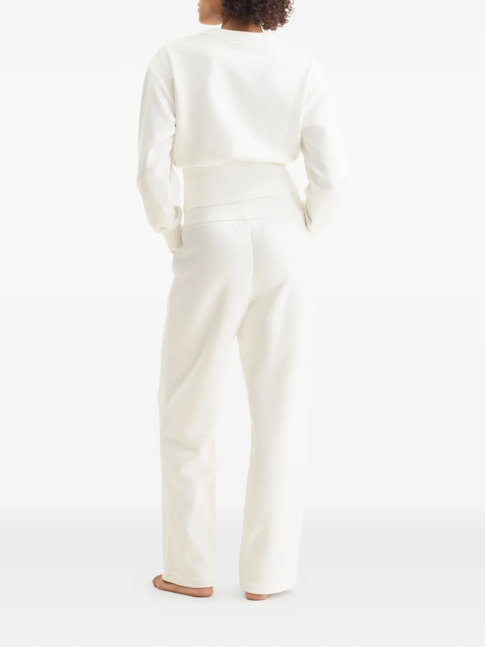 ERES Duncan broek met geborduurd logo Wit
