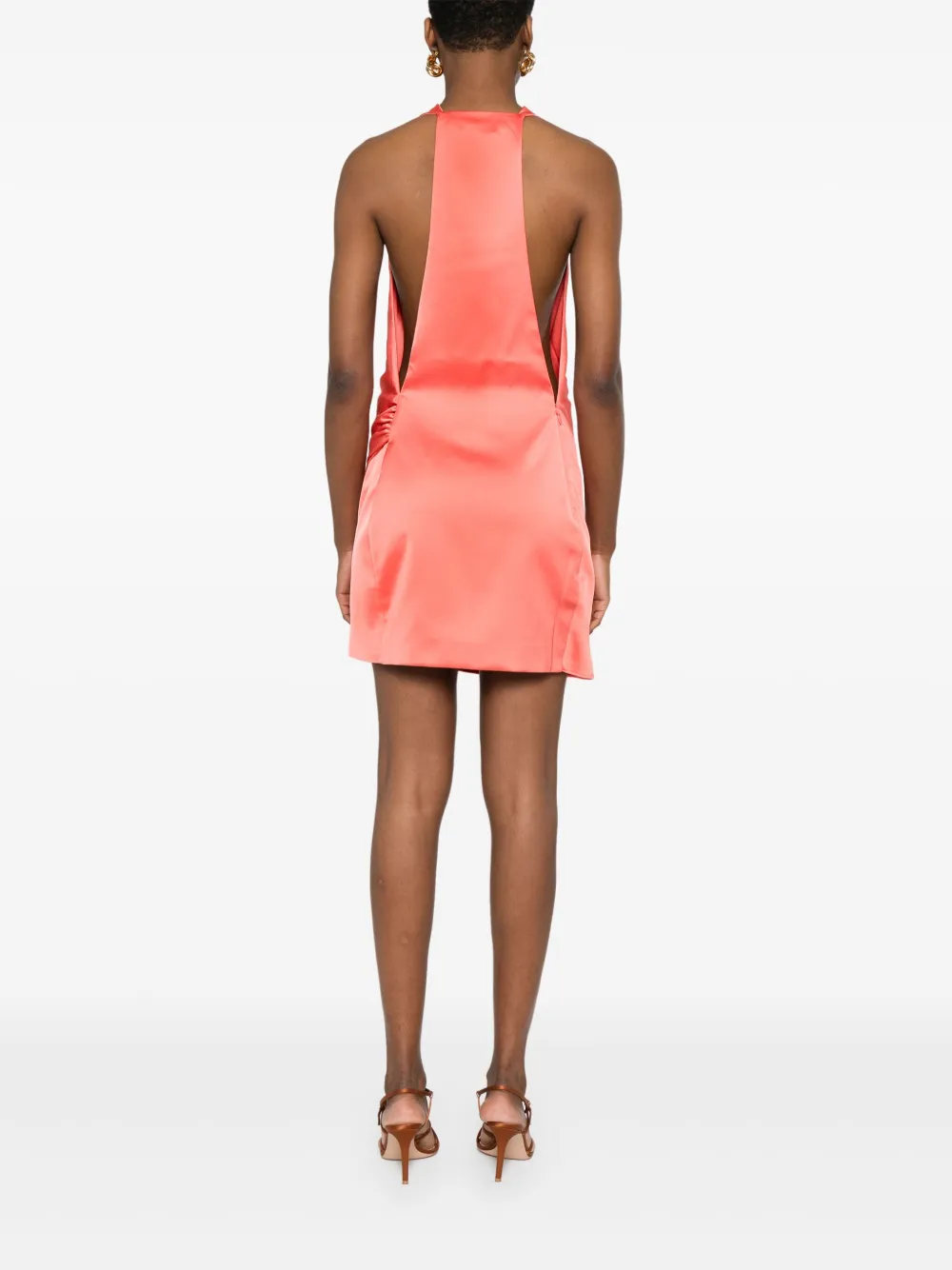 THE ANDAMANE Verushka mini-jurk Oranje