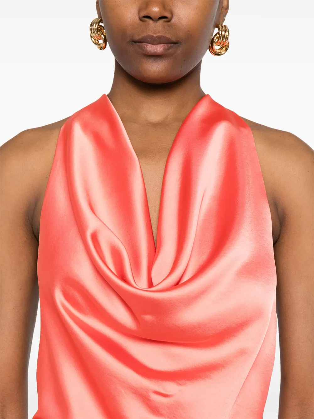 THE ANDAMANE Verushka mini-jurk Oranje