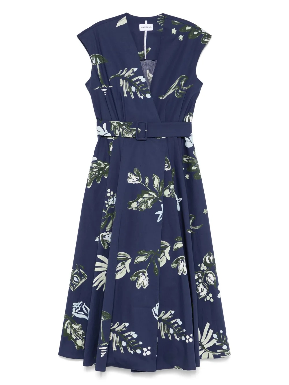 poplin wrap dress