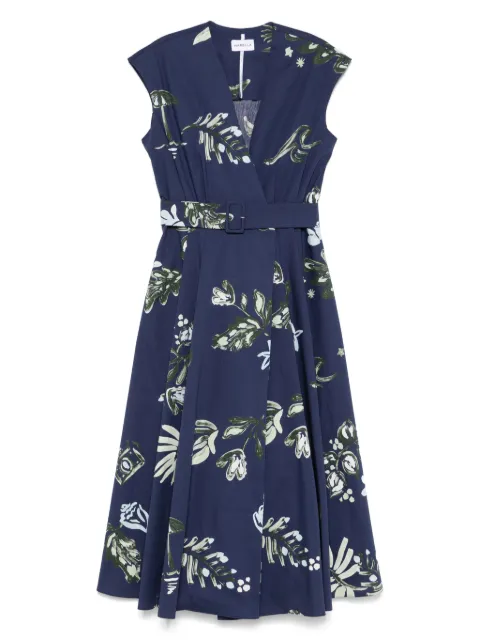 Marella poplin wrap dress