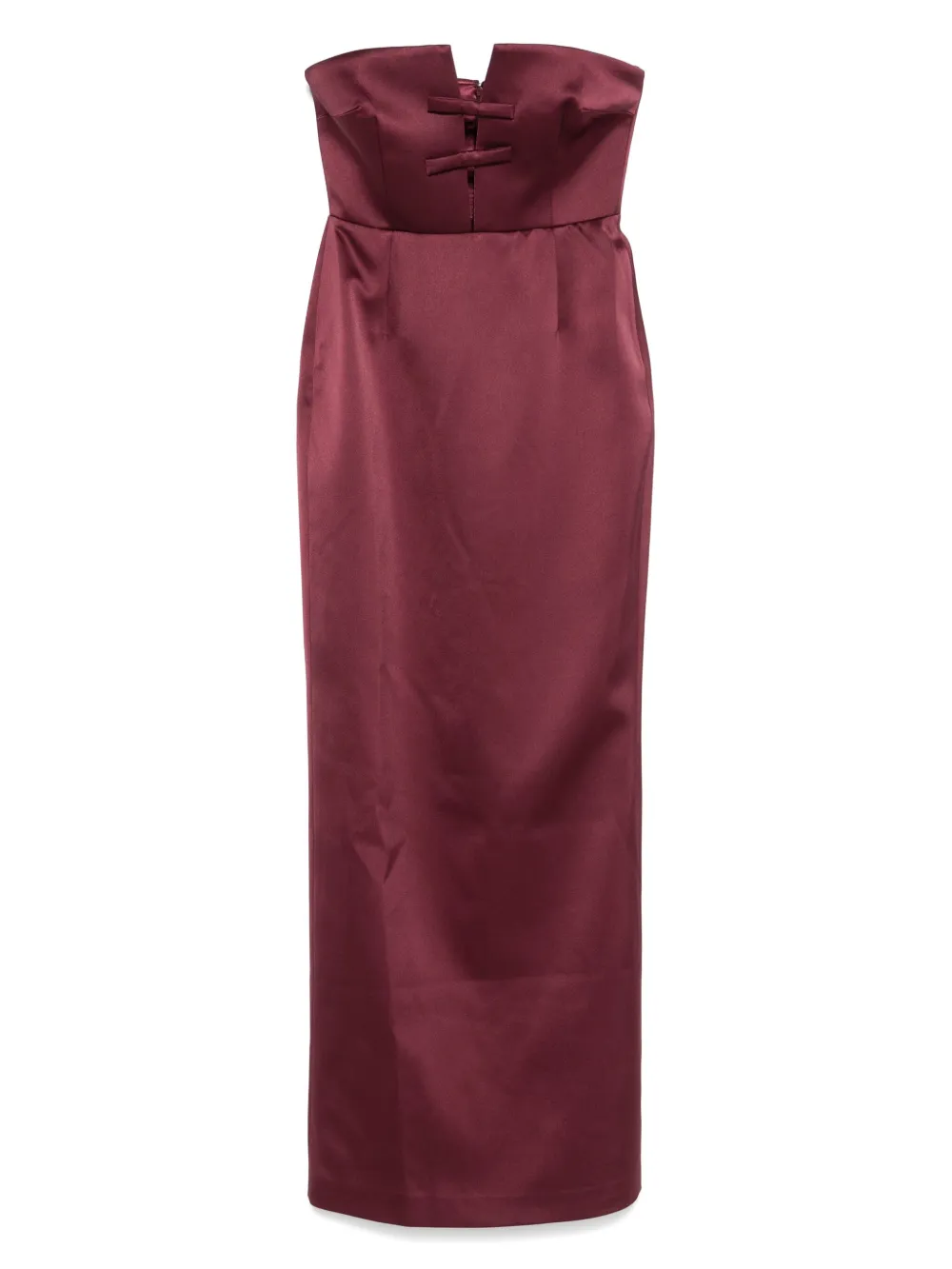 The New Arrivals Ilkyaz Ozel Maxi-jurk met strikdetail Rood