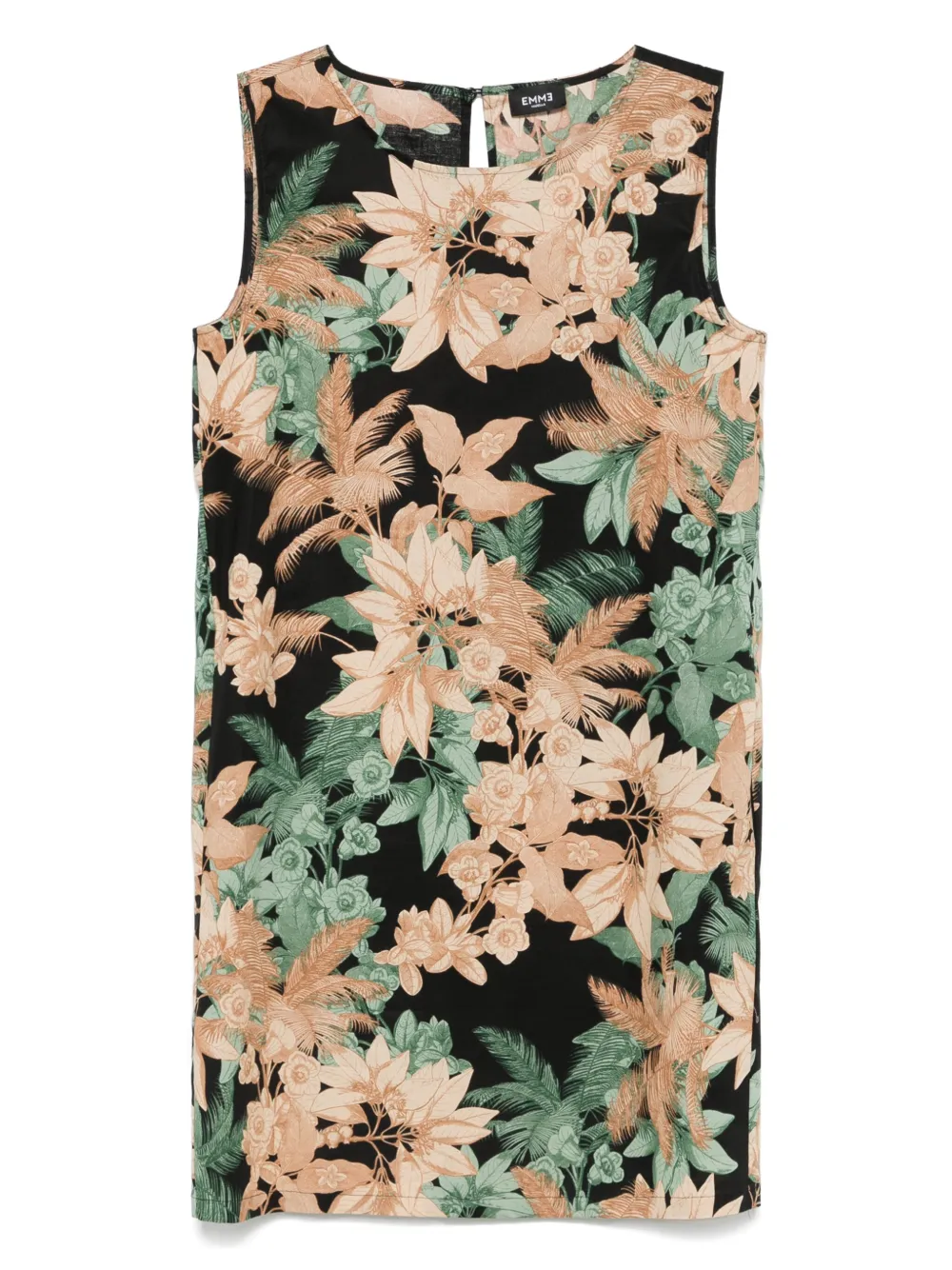 floral-print mini dress