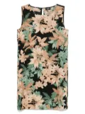Marella floral-print mini dress - Black