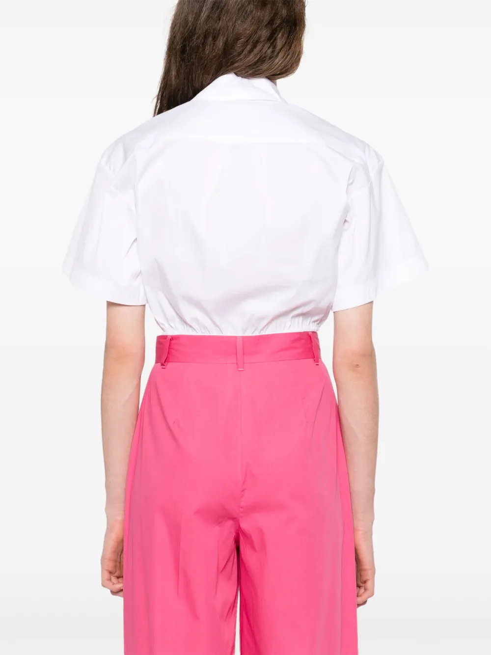 MARELLA GATHERED CROPPED SHIRT 