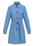 Marella buttoned trench coat - Blue