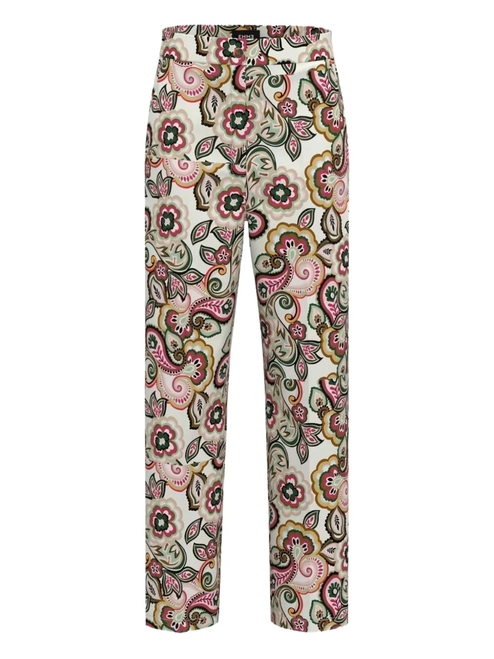 Marella Paisley-print Trousers In Black