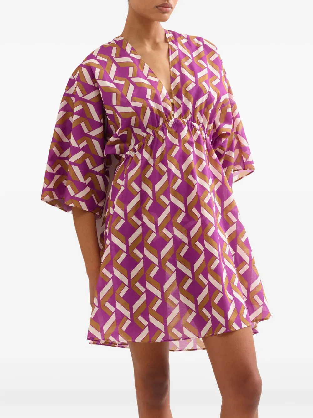 ERES Feel jurk met geometrische print Paars