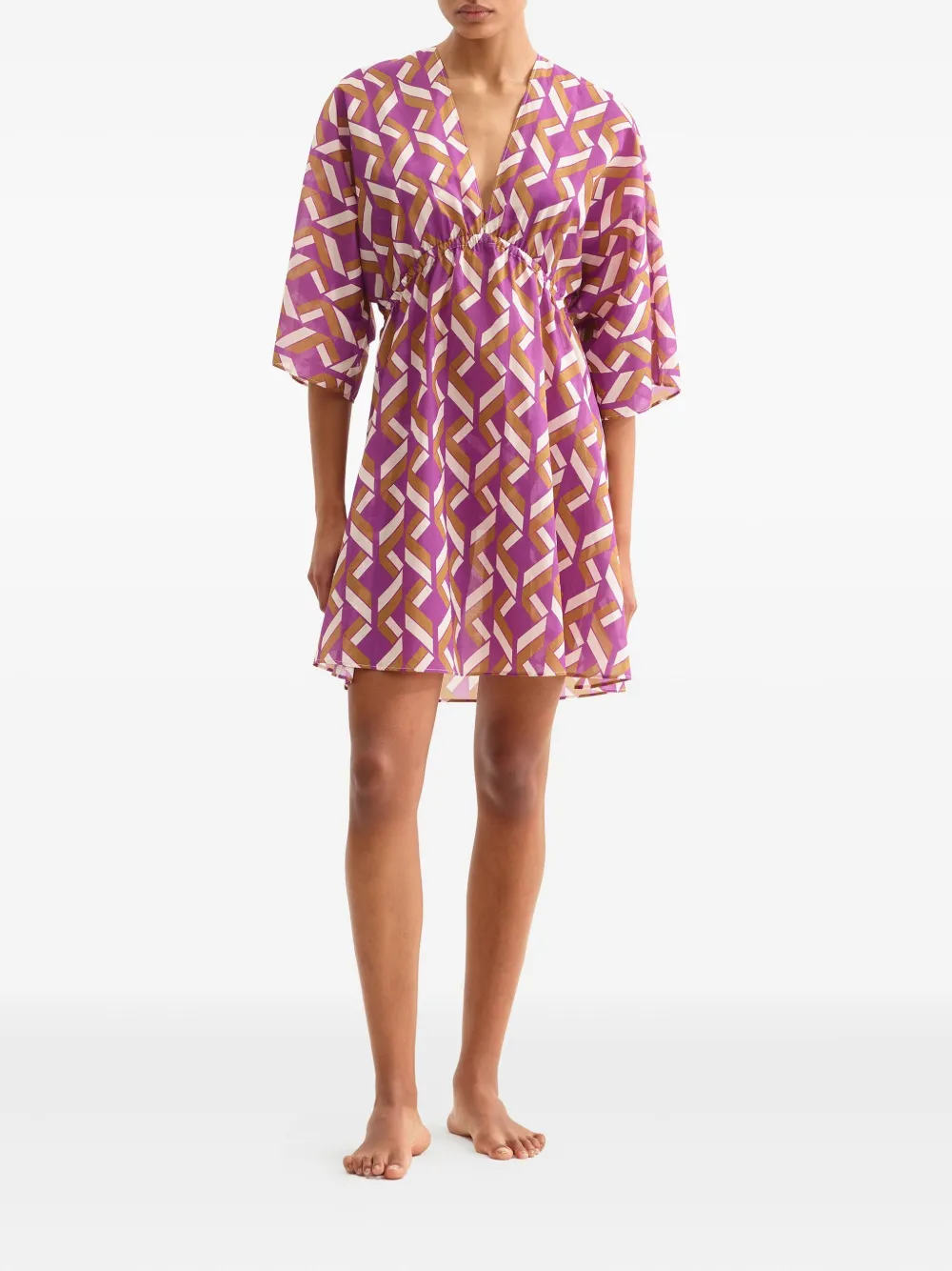 ERES Feel jurk met geometrische print Paars