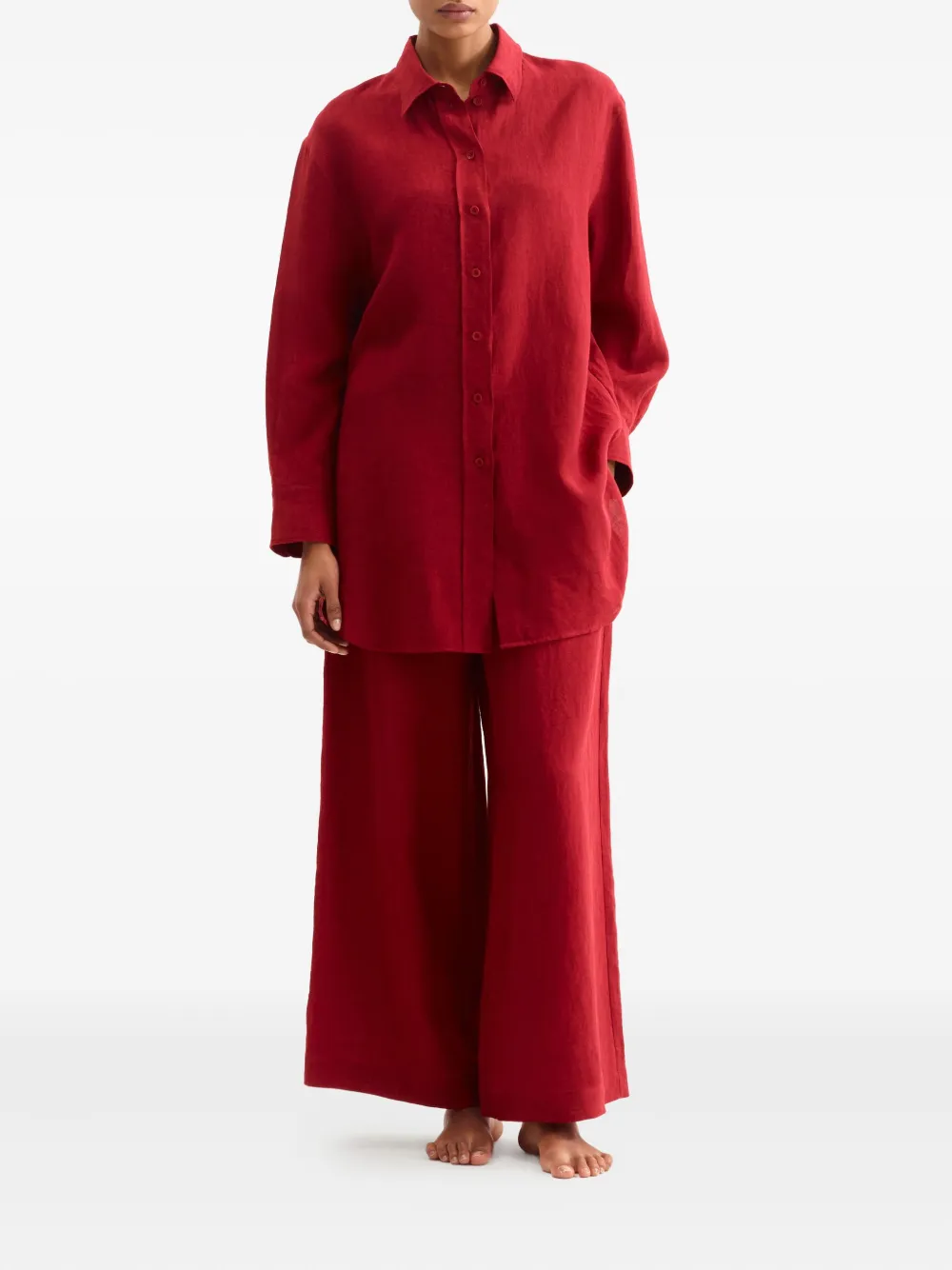 ERES Mignonette button-down overhemd met lange mouwen - Rood