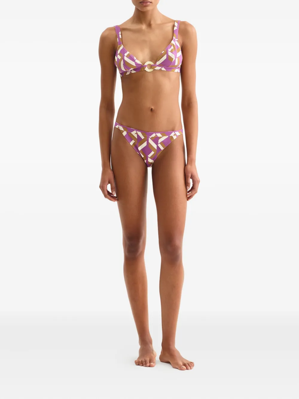 ERES Must bikinitop met geometrische print Paars