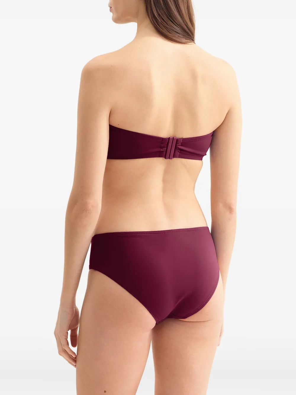 Eres Bandeau Bikini Top In Red