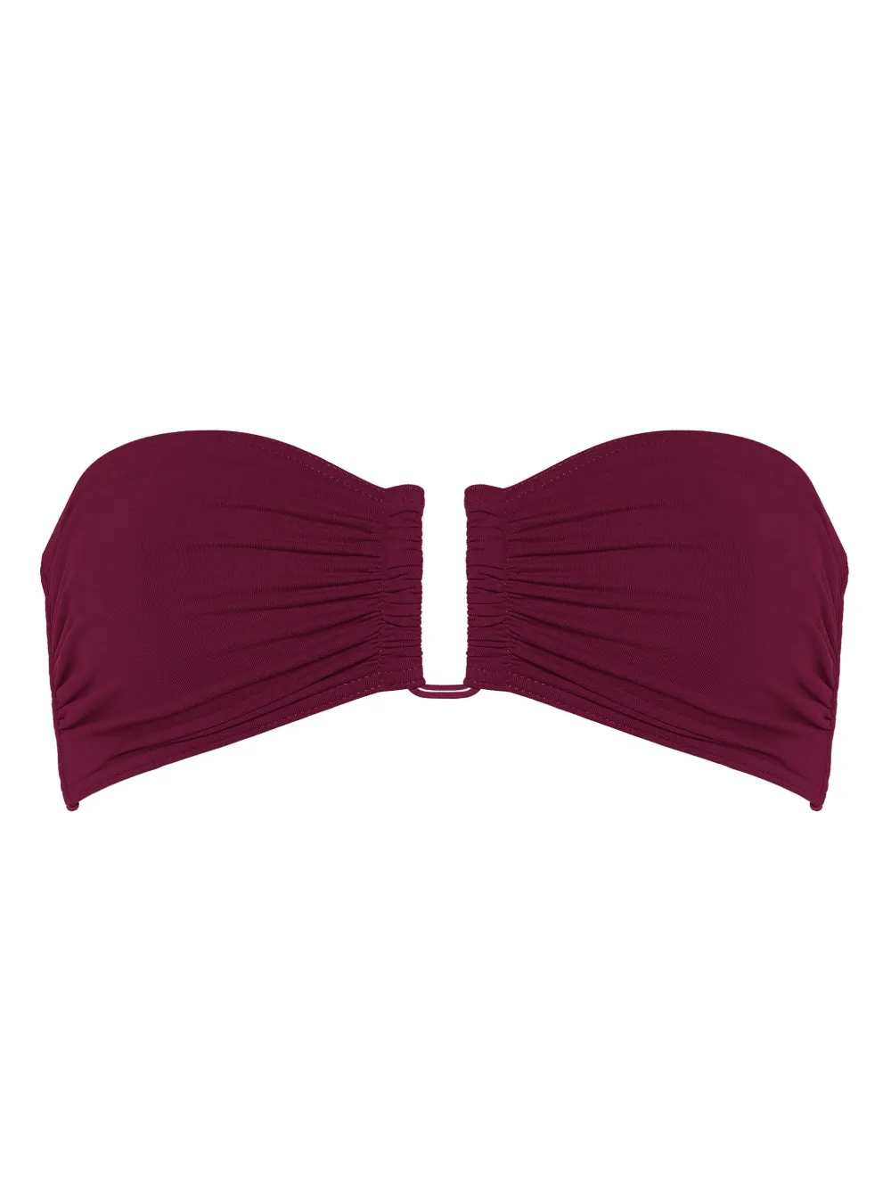 Eres Bandeau Bikini Top In Red