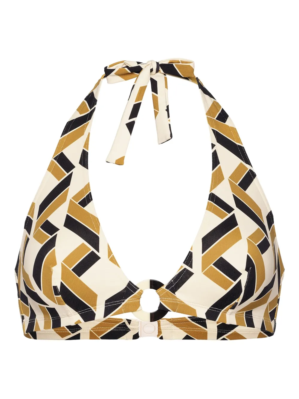 ERES Dimension triangel bikinitop met geometrische print Wit
