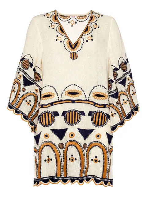ERES Medaillon embroidered midi dress