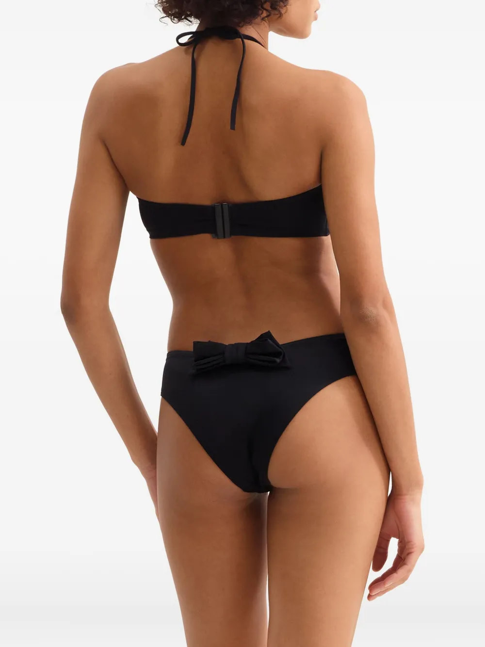 ERES Organza high waist slip met strikdetail Zwart