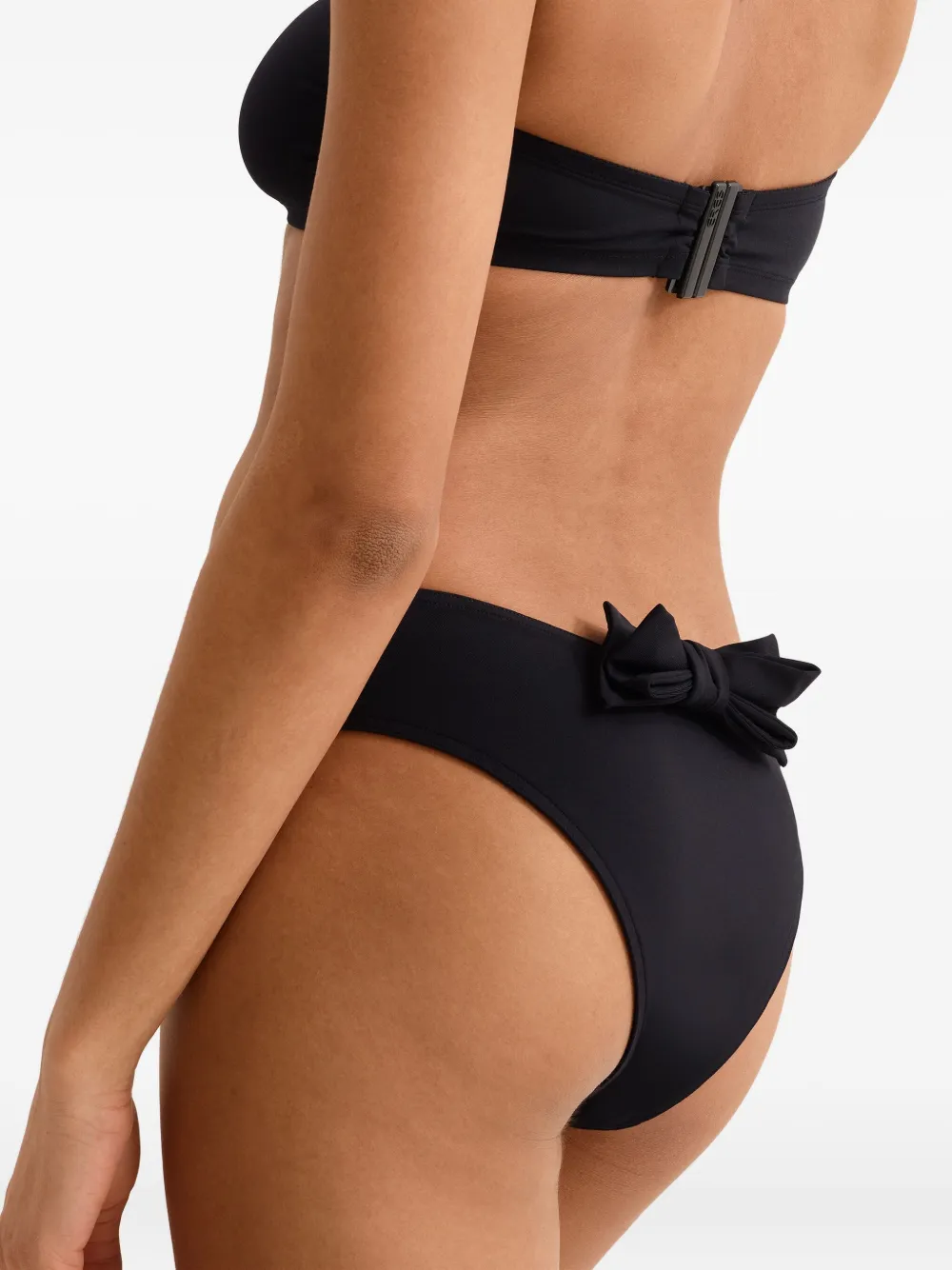 ERES Organza high waist slip met strikdetail Zwart