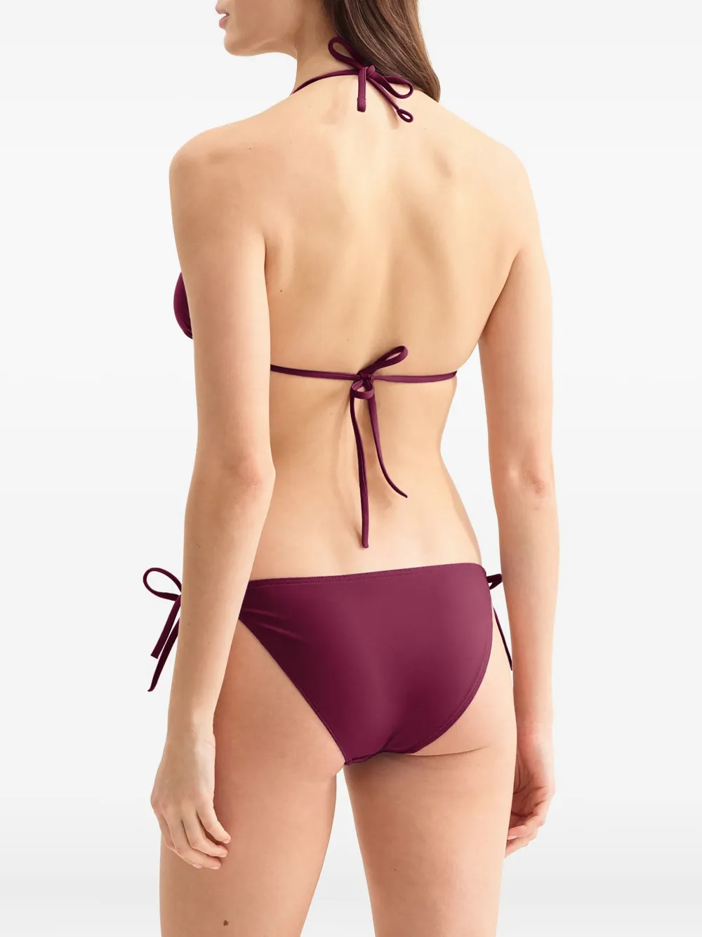 Eres Mouna Triangle Bikini Top In Red