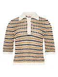 ERES Comeback striped polo top - White
