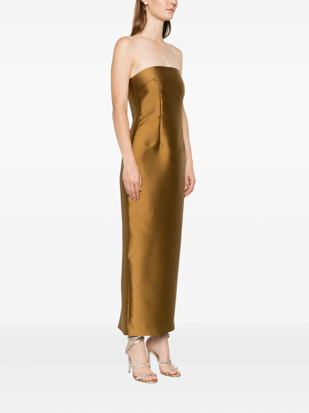 Solace London Renee Dress In Brown