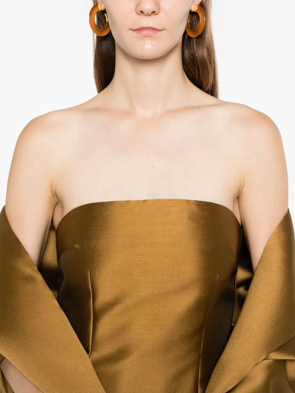 Solace London Renee Dress In Brown