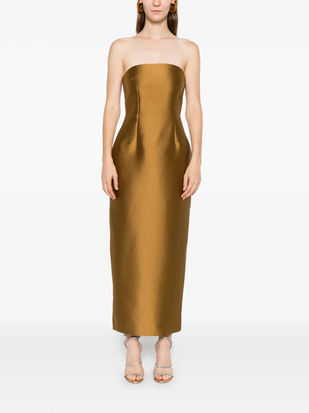 Solace London Renee Dress In Brown