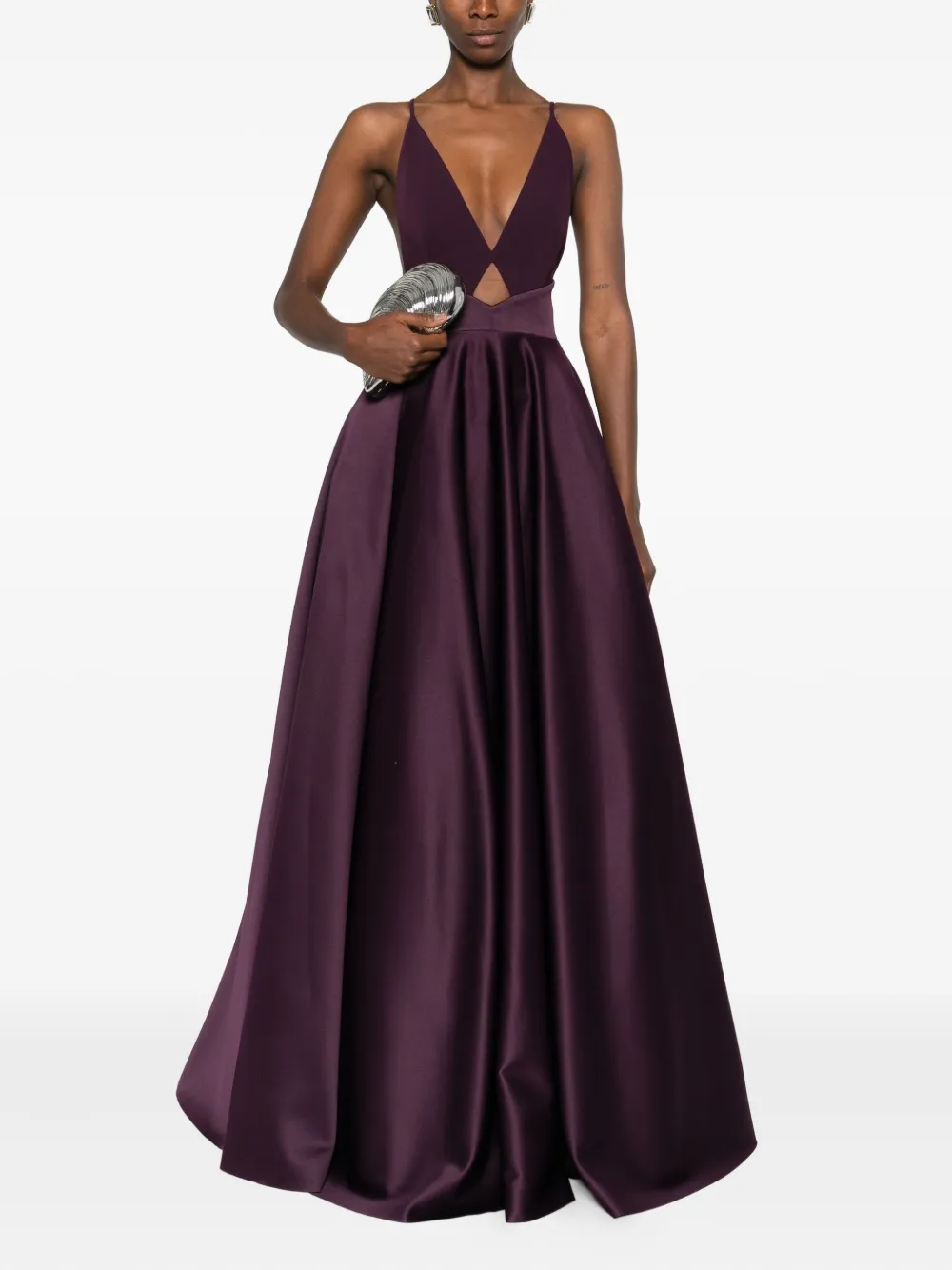 Solace London Avallon cross-strap maxi dress - Paars