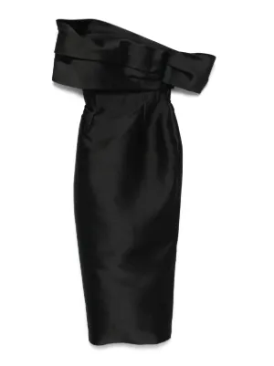 knee length dresses for ladies Kira Midi Dress-BLACK / 4 main image 0