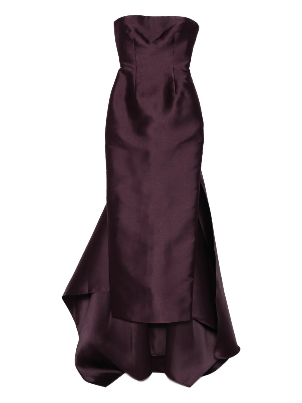 Solace London Imani Maxi Dress In Burgundy